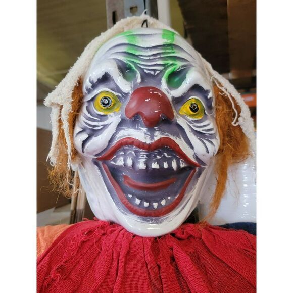 Halloween animated hanging scary clown light up pop decor - Picture 5 of 11